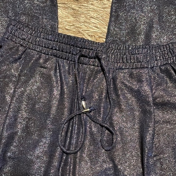 Jennifer Lopez Leopard Print Purple Hi Rise Straight Leg Sheer Pants Small - Picture 5 of 12